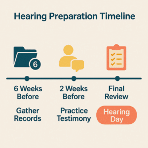 Hearing Preparation Timeline