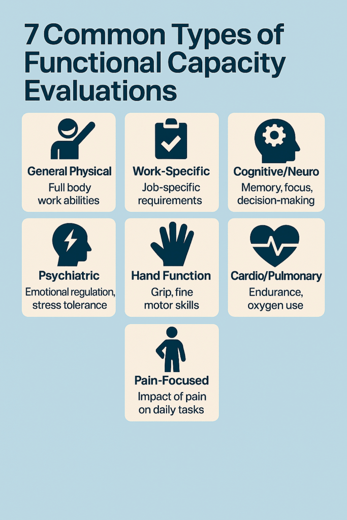 7 Common Types of Functional Capacity Evaluations