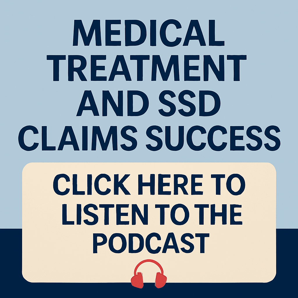 Consistent Medical Treatment and SSD Success
