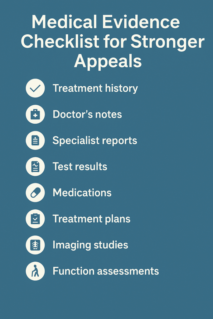 Medical Evidence Checklist for Stronger Appeals