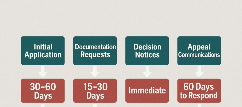 SSA Communication Timeline