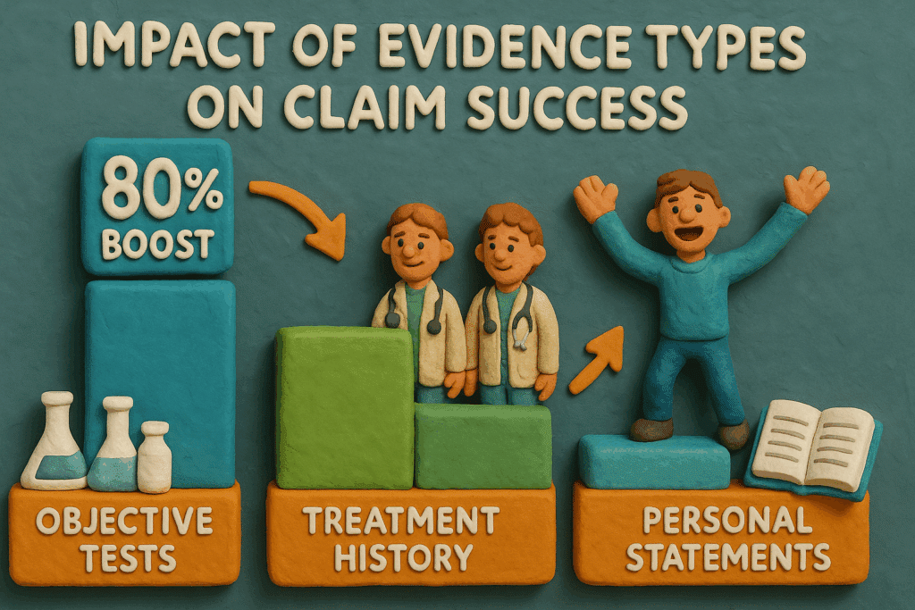 Impact of Evidence Types on Claim Success