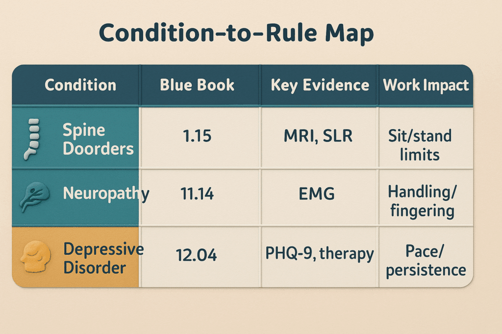 Condition to Rule Map