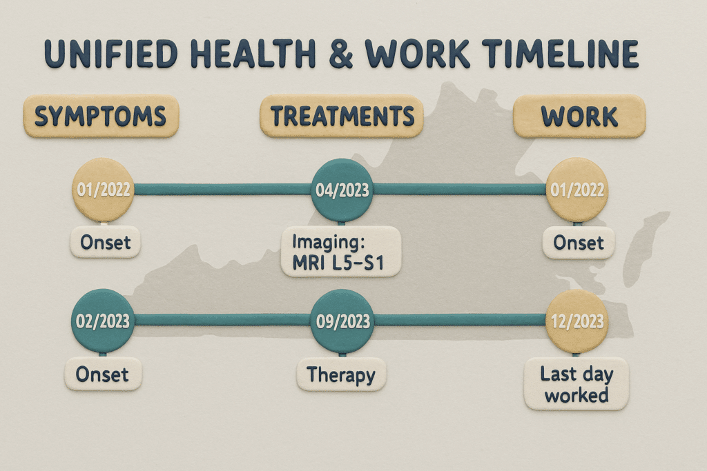 Unified Health & Work Timeline