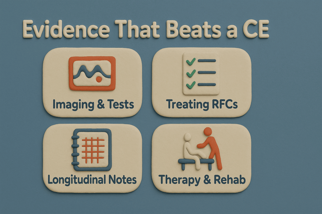 Evidence that beats a CE