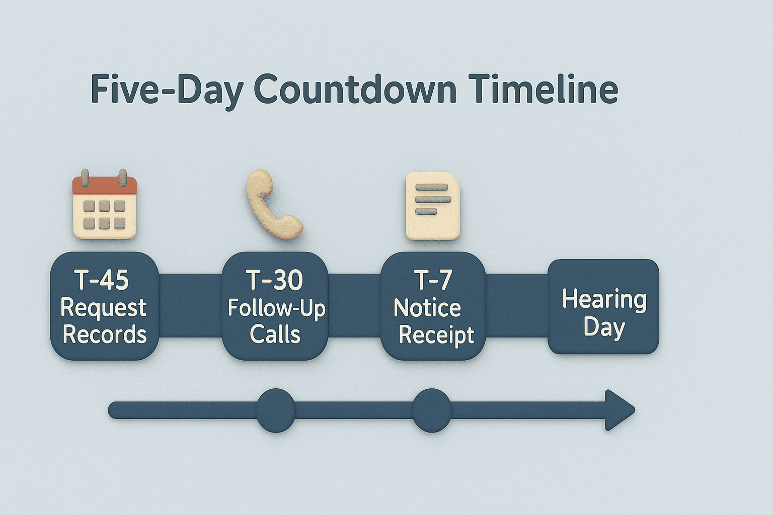Five Day Countdown Timeline